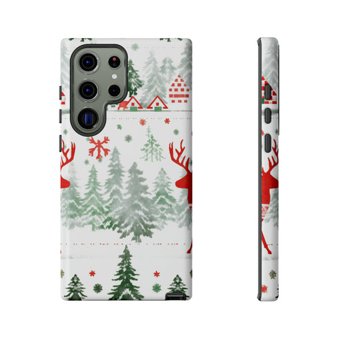 Nordic Christmas Print - Impact Resistant Phone Case Samsung Galaxy S23 Ultra Glossy